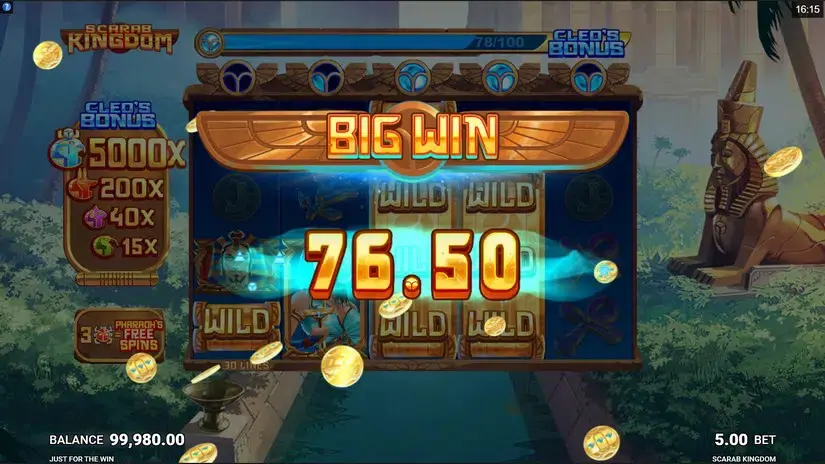Scarab Kingdom slot screenshot 4