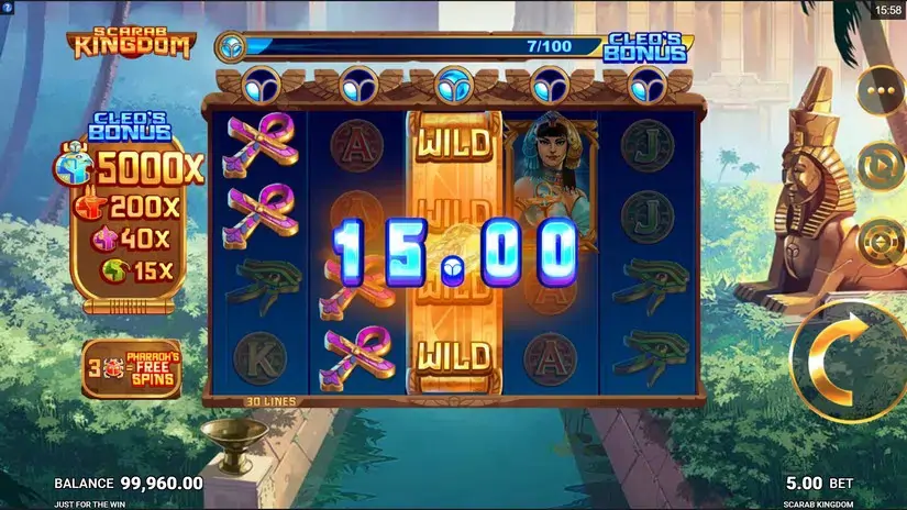 Scarab Kingdom slot screenshot 2