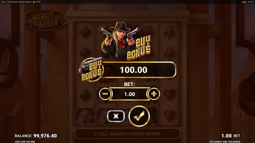 The Bandit and the Baron slot screenshot 4