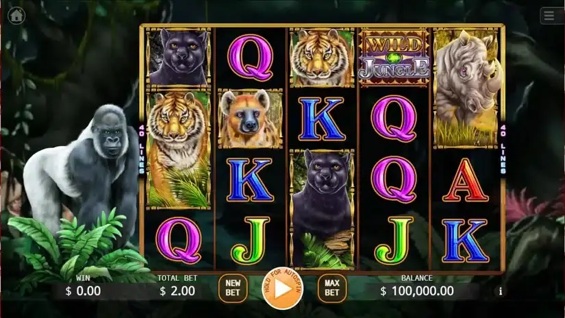 Wild Jungle slot screenshot 1