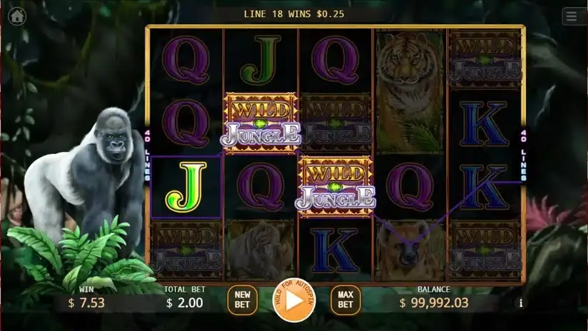 Wild Jungle slot screenshot 3