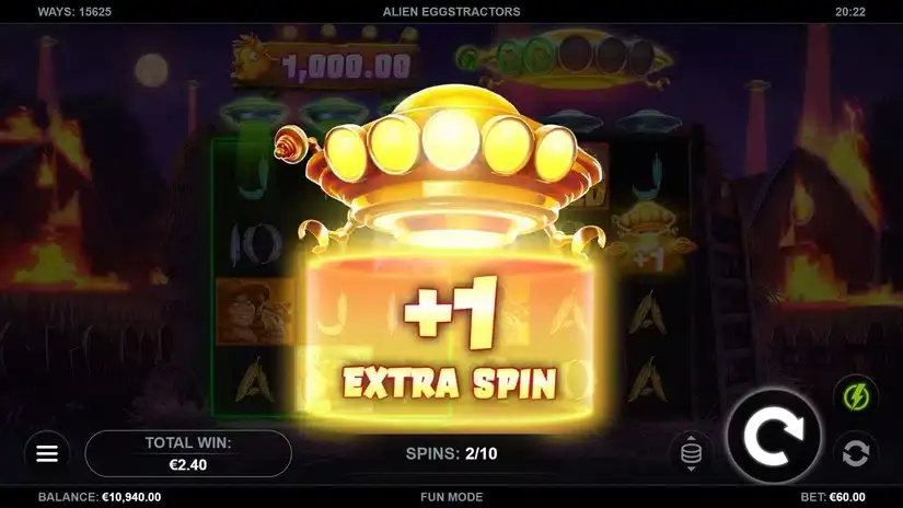 Alien Eggstractors slot screenshot 3