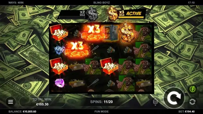 Bling Boyz slot screenshot 