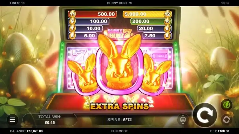 Bunny Hunt 7s slot screenshot 4