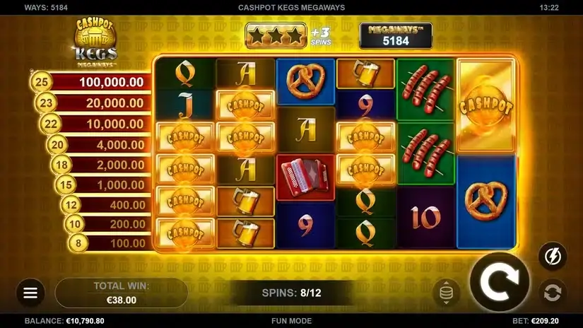 Cashpot Kegs Megaways slot screenshot 4