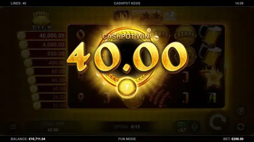 Cashpot Kegs slot screenshot 