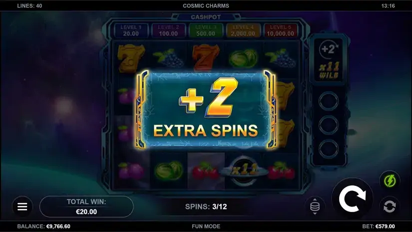 Cosmic Charms slot screenshot 6