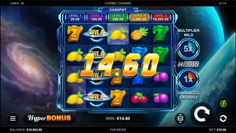 Cosmic Charms slot screenshot 3