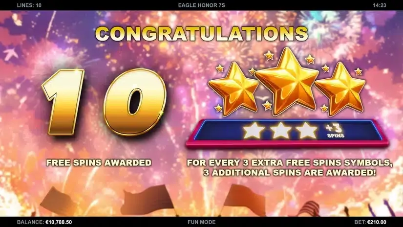 Eagle Honor 7s slot screenshot 2