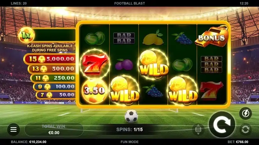 Football Blast slot screenshot 4