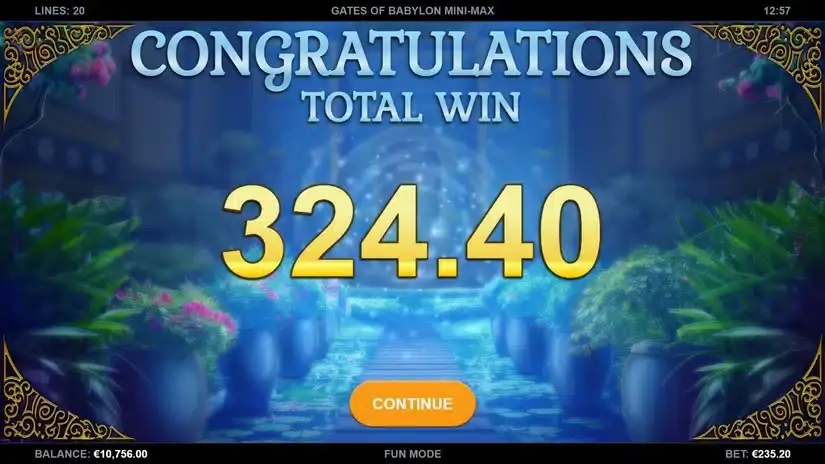 Gates of Babylon Mini-Max slot screenshot 