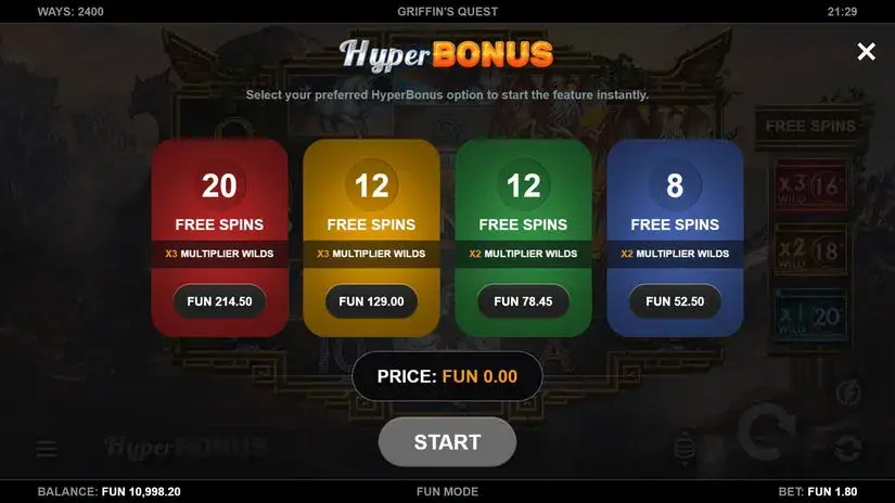 Griffin’s Quest slot screenshot 3