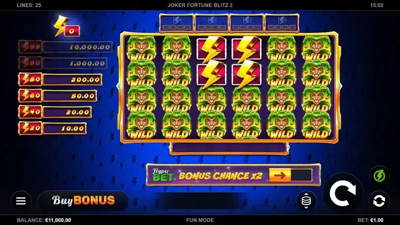 Joker Fortune Blitz 2 slot screenshot