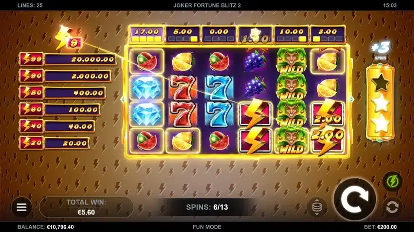Joker Fortune Blitz 2 slot screenshot