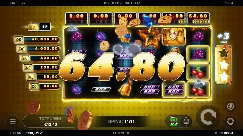 Joker Fortune Blitz slot screenshot 6