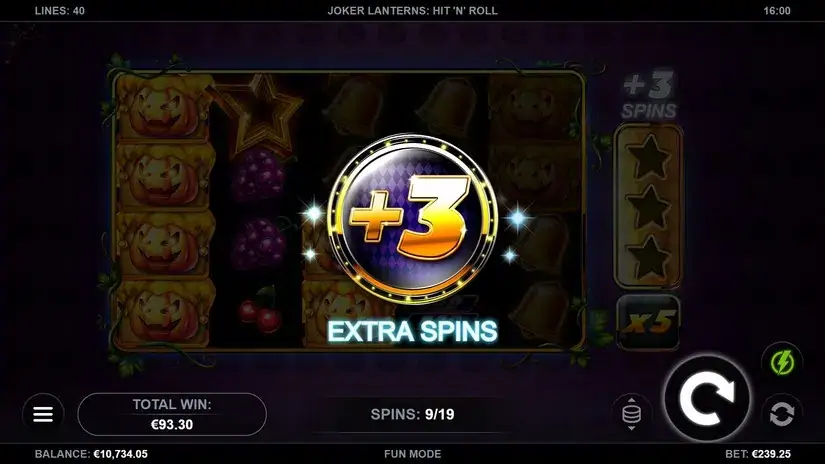 Joker Lanterns Hit’N’Roll slot screenshot 7