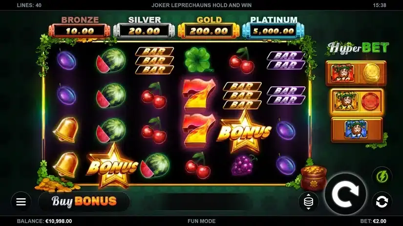 Joker Leprechauns Hold and Win slot screenshot 1