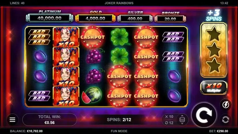 Joker Rainbows slot screenshot 3