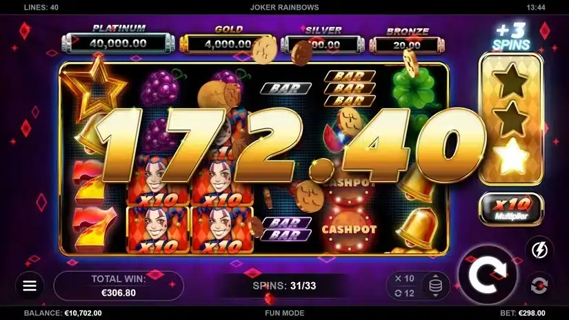 Joker Rainbows slot screenshot 