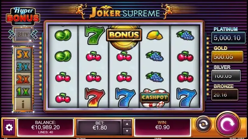 Joker Supreme slot screenshot 1