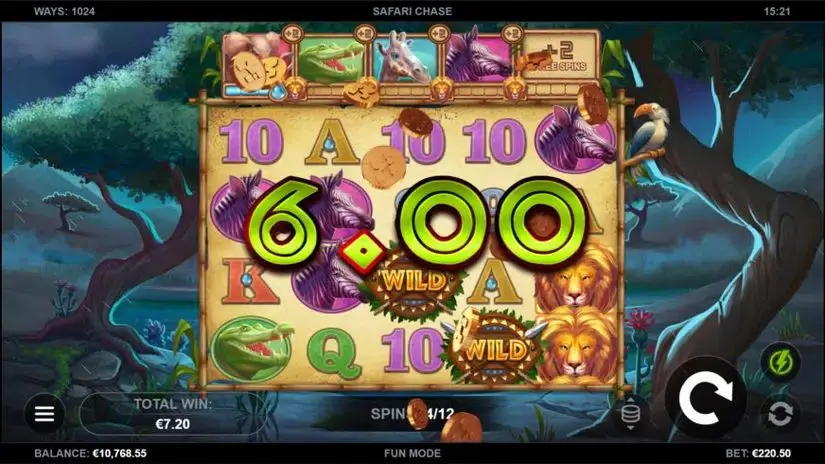Safari Chase slot screenshot 2