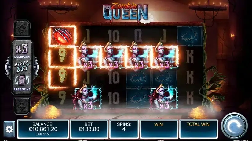 Zombie Queen slot screenshot 3