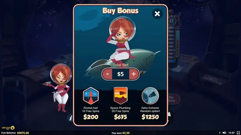 Astro Anna slot screenshot 4
