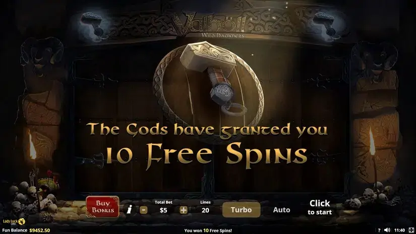 Valholl: Wild Hammers slot screenshot 5