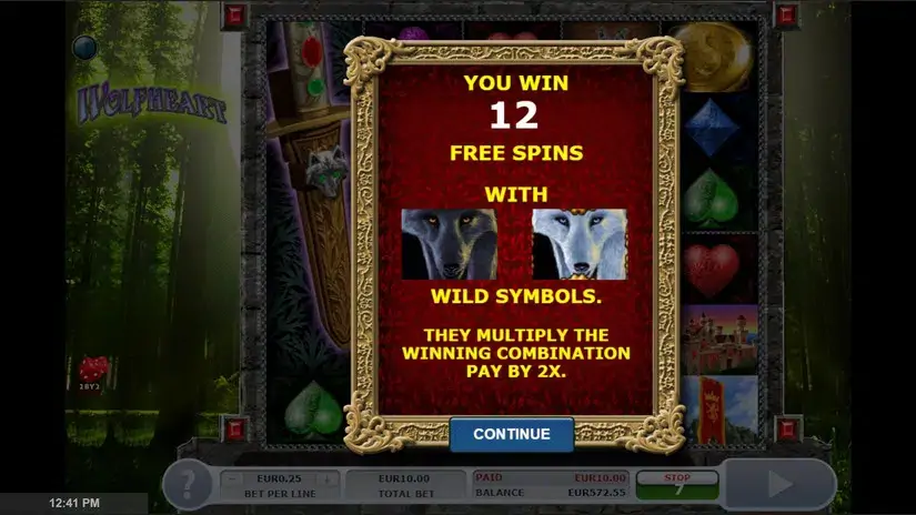 Wolf heart slot screenshot 3