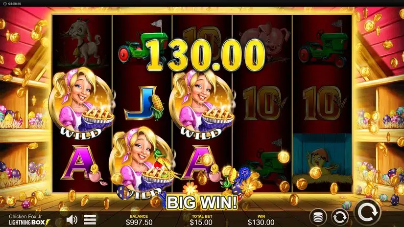 Chicken Fox Jr slot screenshot 5