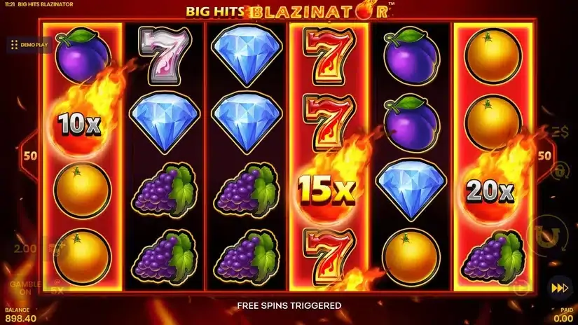 Big Hits Blazinator slot screenshot 7