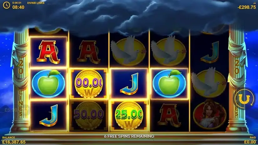 Divine Links slot screenshot 5