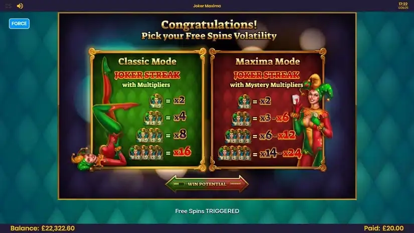 Joker Maxima slot screenshot 5