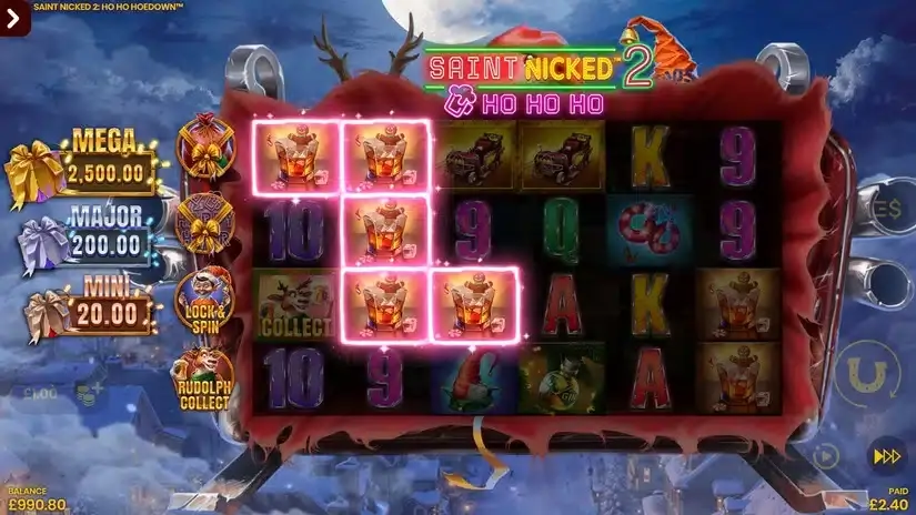 Saint Nicked 2 slot screenshot 5