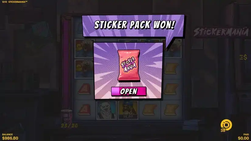 Stickermania slot screenshot 4