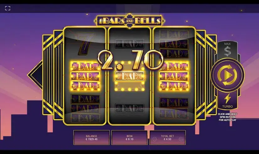 #Bars And Bells slot screenshot 2
