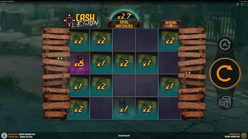 Cash Legion slot screenshot 5