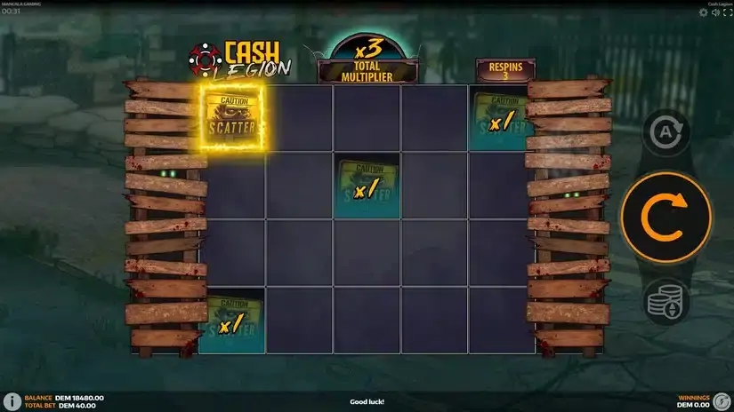 Cash Legion slot screenshot 4