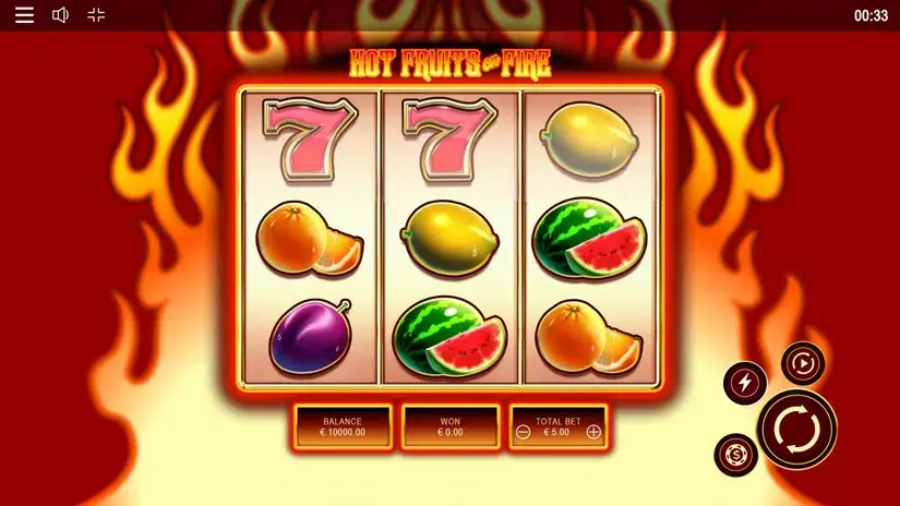 Hot Fruits on Fire slot screenshot 1