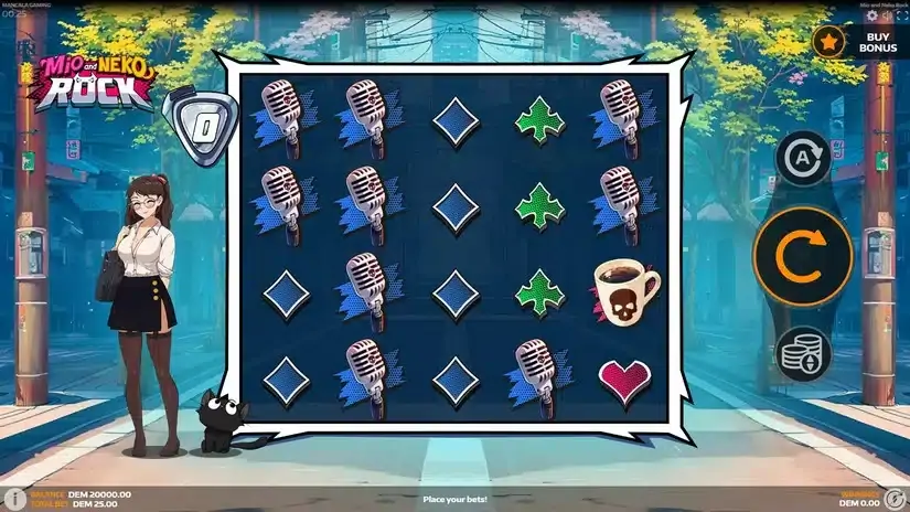 Mio and Neko Rock slot screenshot 1