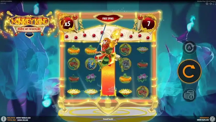 Monkey King: Path of Treasure slot screenshot 4