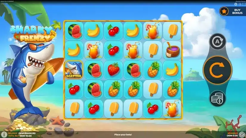 Sharky Frenzy slot screenshot 1
