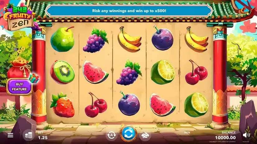 243 Fruity Zen slot screenshot 