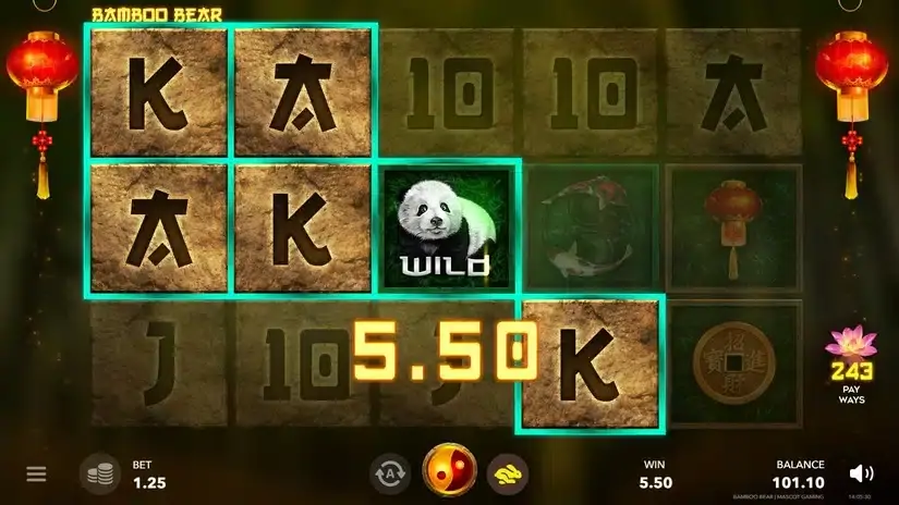 Bamboo Bear slot screenshot 3