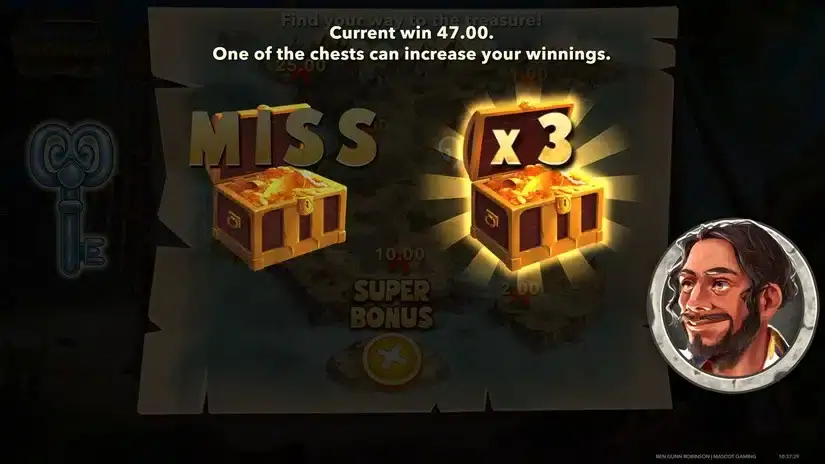 Ben Gunn Robinson slot screenshot 