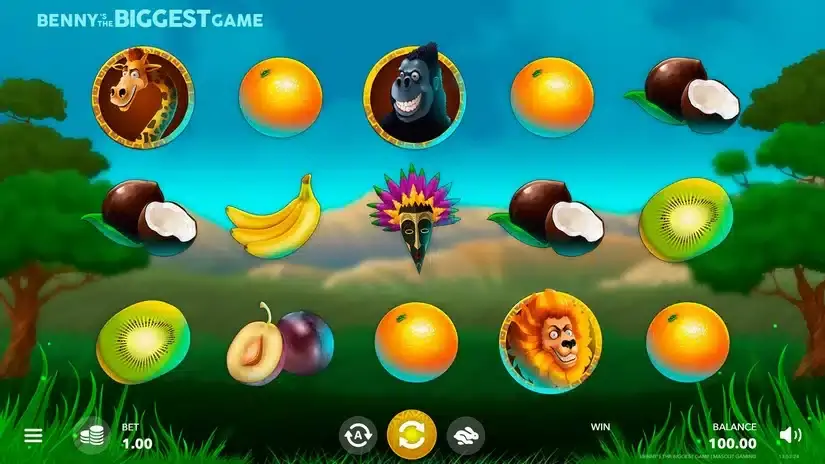 Benny’s the Biggest Game slot screenshot 1