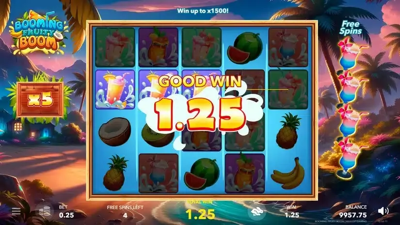 Booming Fruity Boom slot screenshot 3
