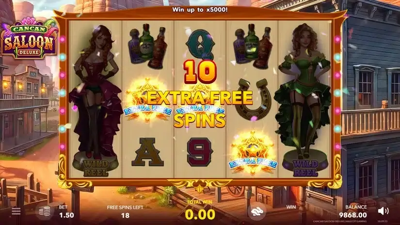 Cancan Saloon Deluxe slot screenshot 3