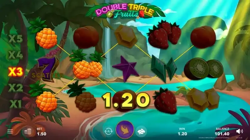 Double Triple Fruit slot screenshot 3