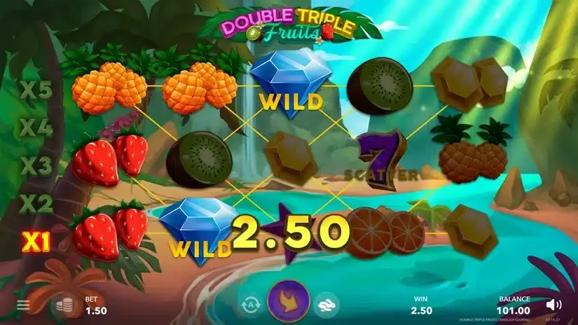Double Triple Fruit slot screenshot 2